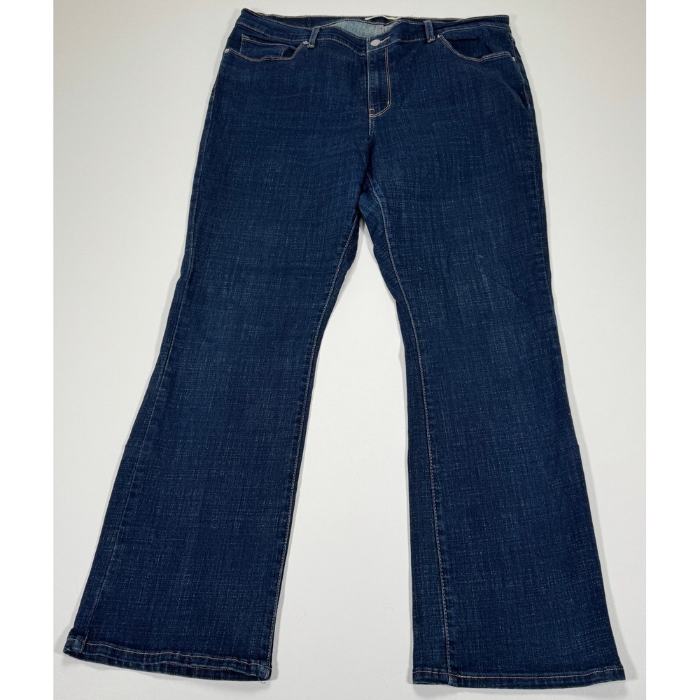 Levi's Bootcut Womens 18 37x32 Dark Wash Denim Classic Mid Rise Zip Fly Jeans